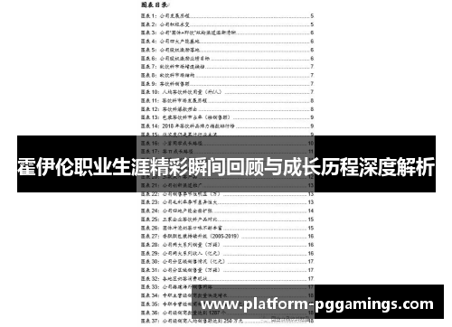 霍伊伦职业生涯精彩瞬间回顾与成长历程深度解析